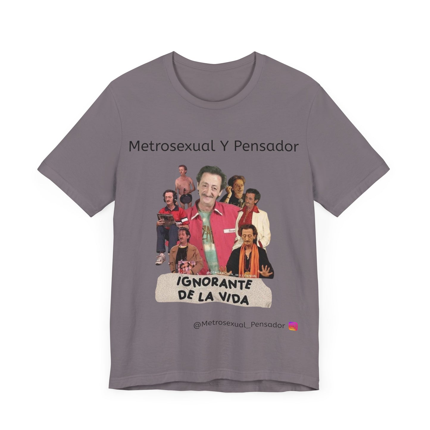 Camiseta gráfica Metrosexual y Pensador: Celebra la vida con humor