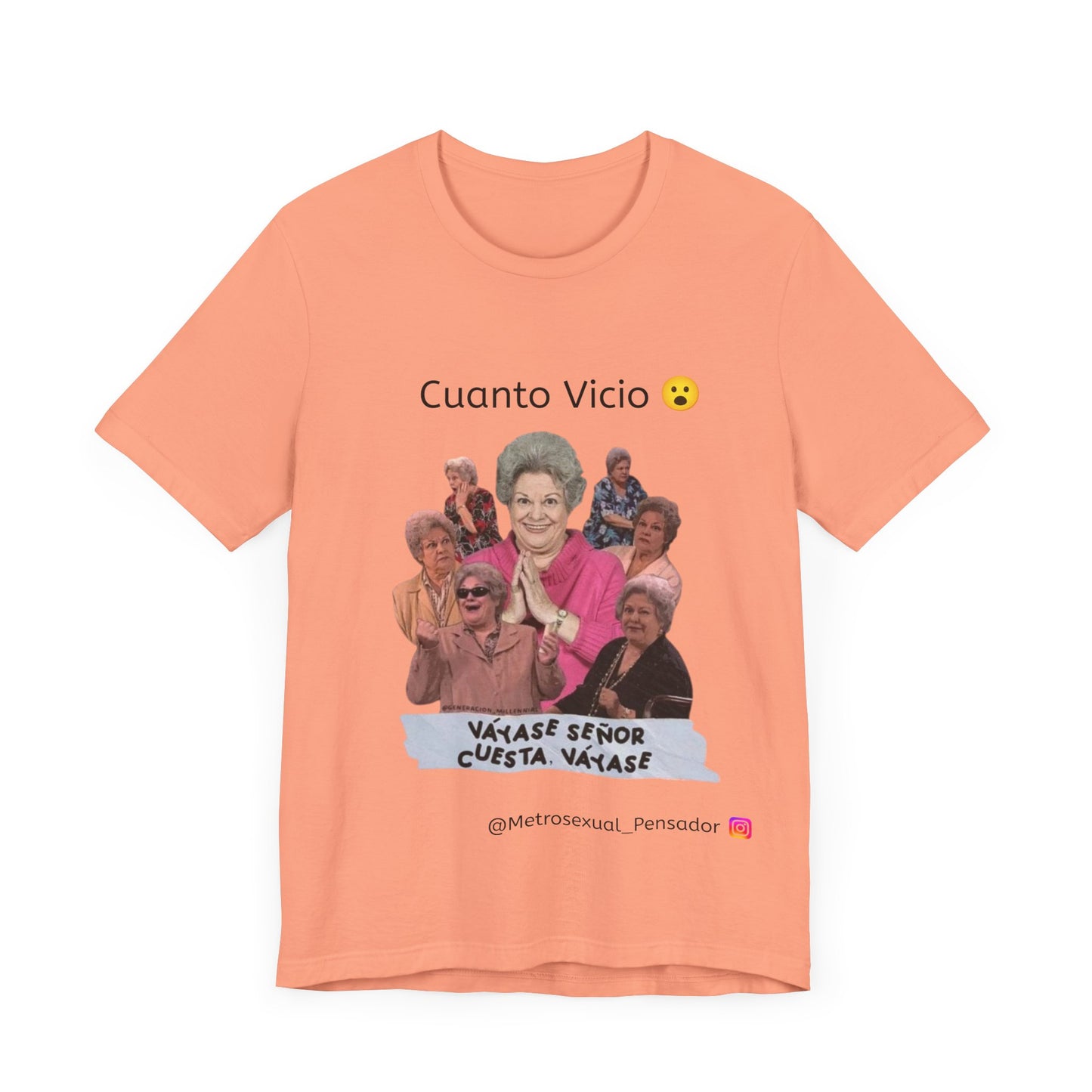 Camiseta de manga corta - Cuanto Vicio Design