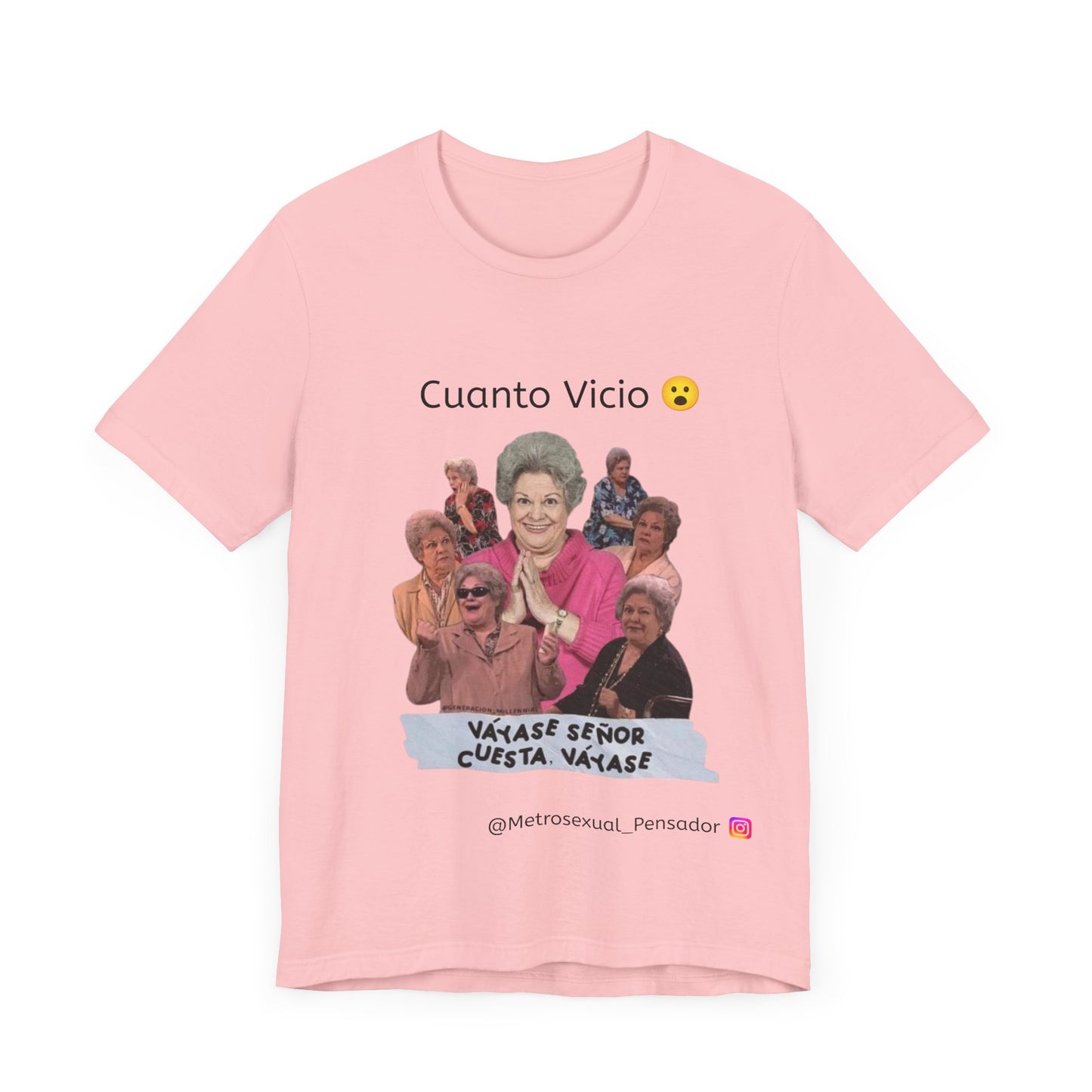 Camiseta de manga corta - Cuanto Vicio Design