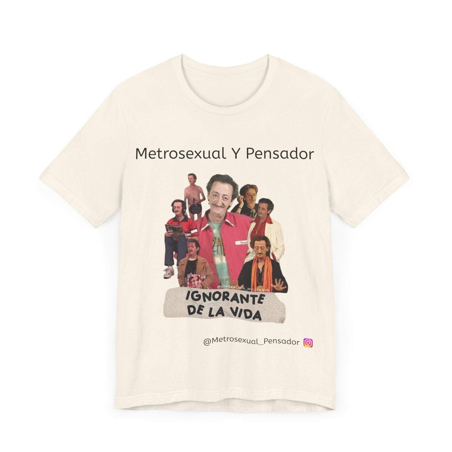 Camiseta gráfica Metrosexual y Pensador: Celebra la vida con humor