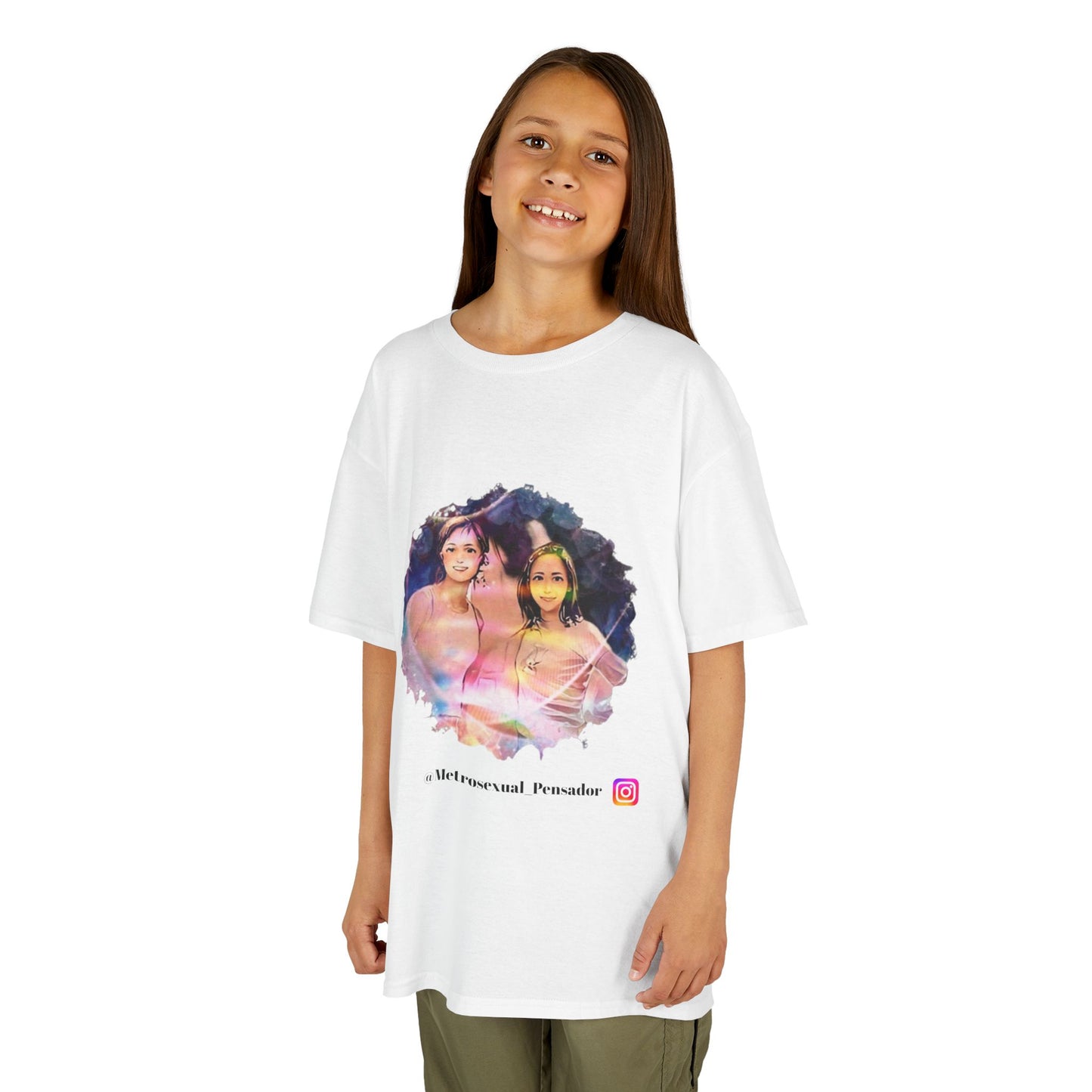 Camiseta de algodón grueso y colorida para niños: camiseta gráfica inspiradora para mujeres