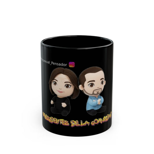 Taza personalizada "Presidentes de la Comunidad" Black