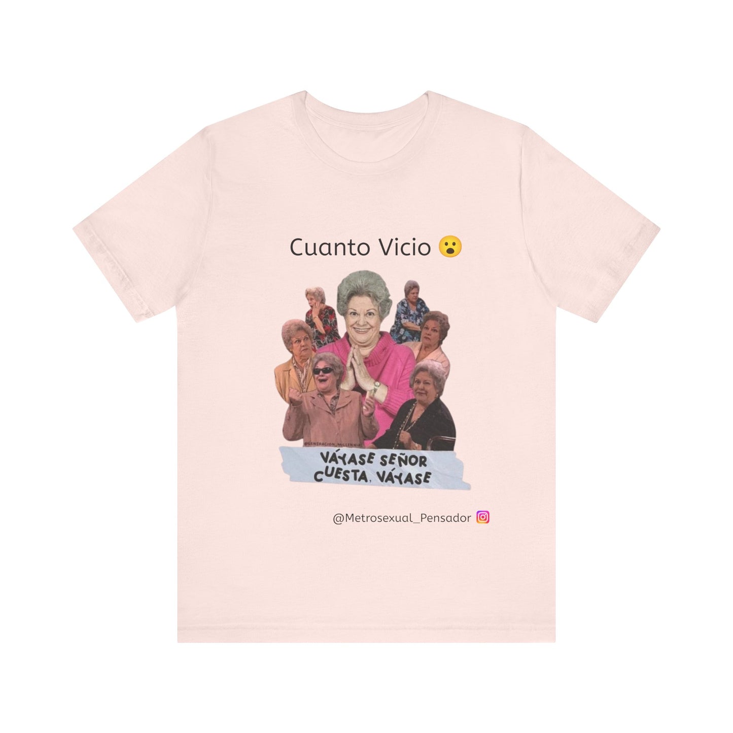 Camiseta de manga corta - Cuanto Vicio Design