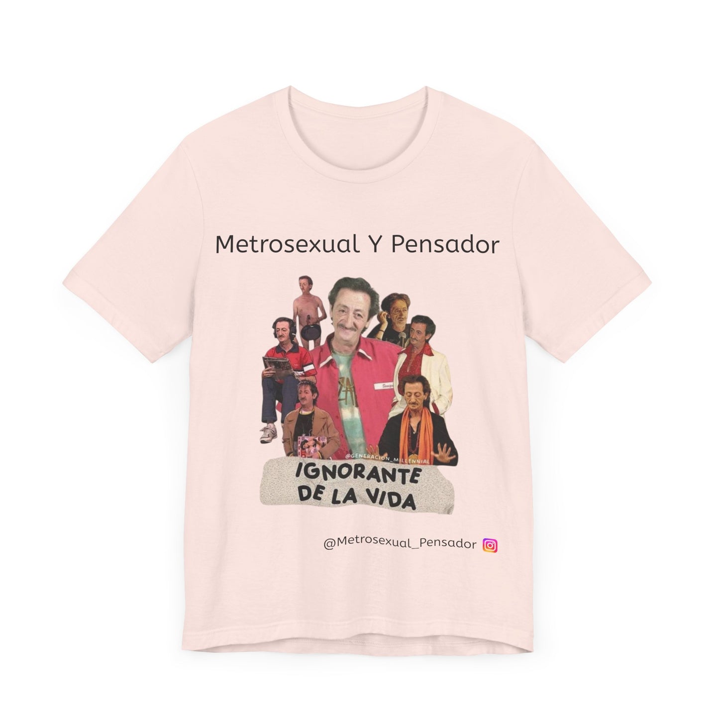 Camiseta gráfica Metrosexual y Pensador: Celebra la vida con humor