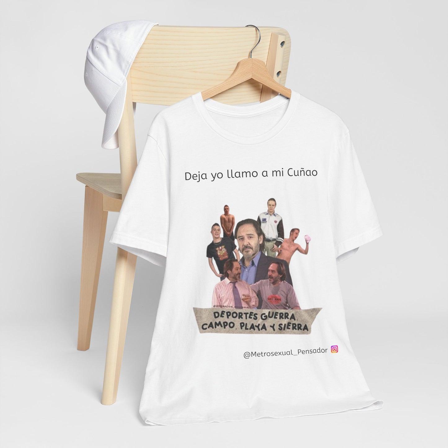 Camiseta unisex divertida - Camisa humorística "Deja yo llamo a mi Cuñao" para uso casual