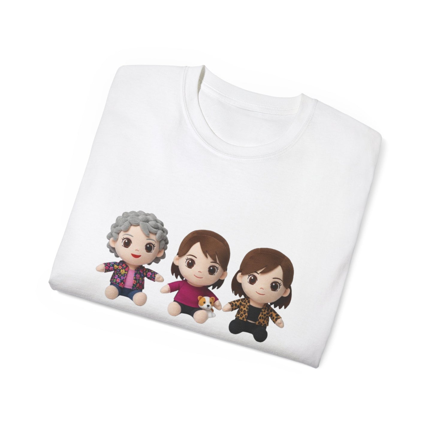 Camiseta unisex de algodón ultra suave con diseño de dibujos animados "las Supernenas"