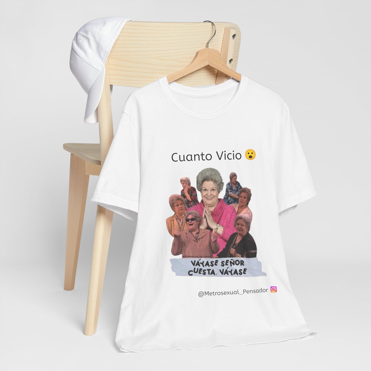 Camiseta de manga corta - Cuanto Vicio Design