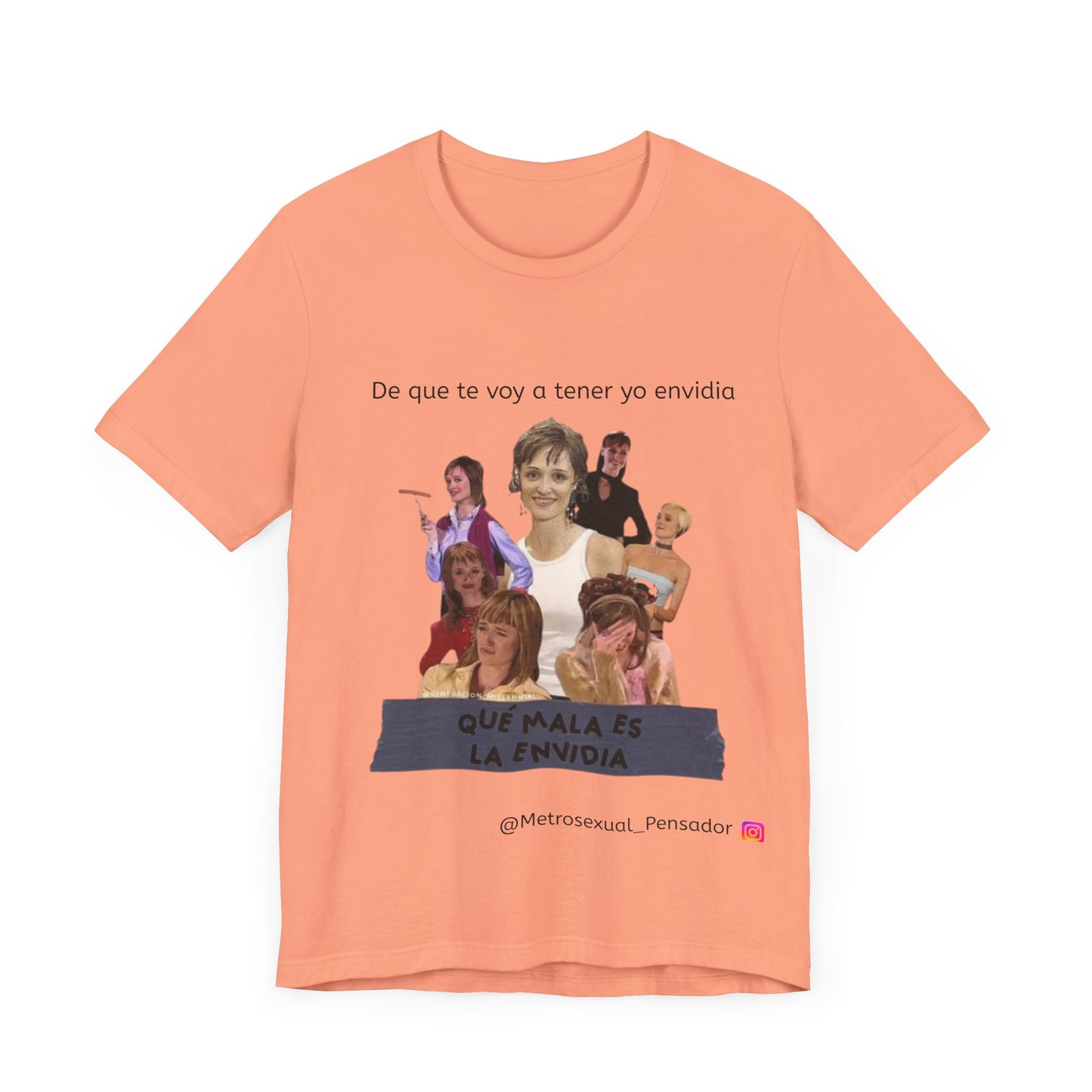 Camiseta divertida de Jersey unisex - Diseño gráfico 'Qué Mala Es La Envidia'