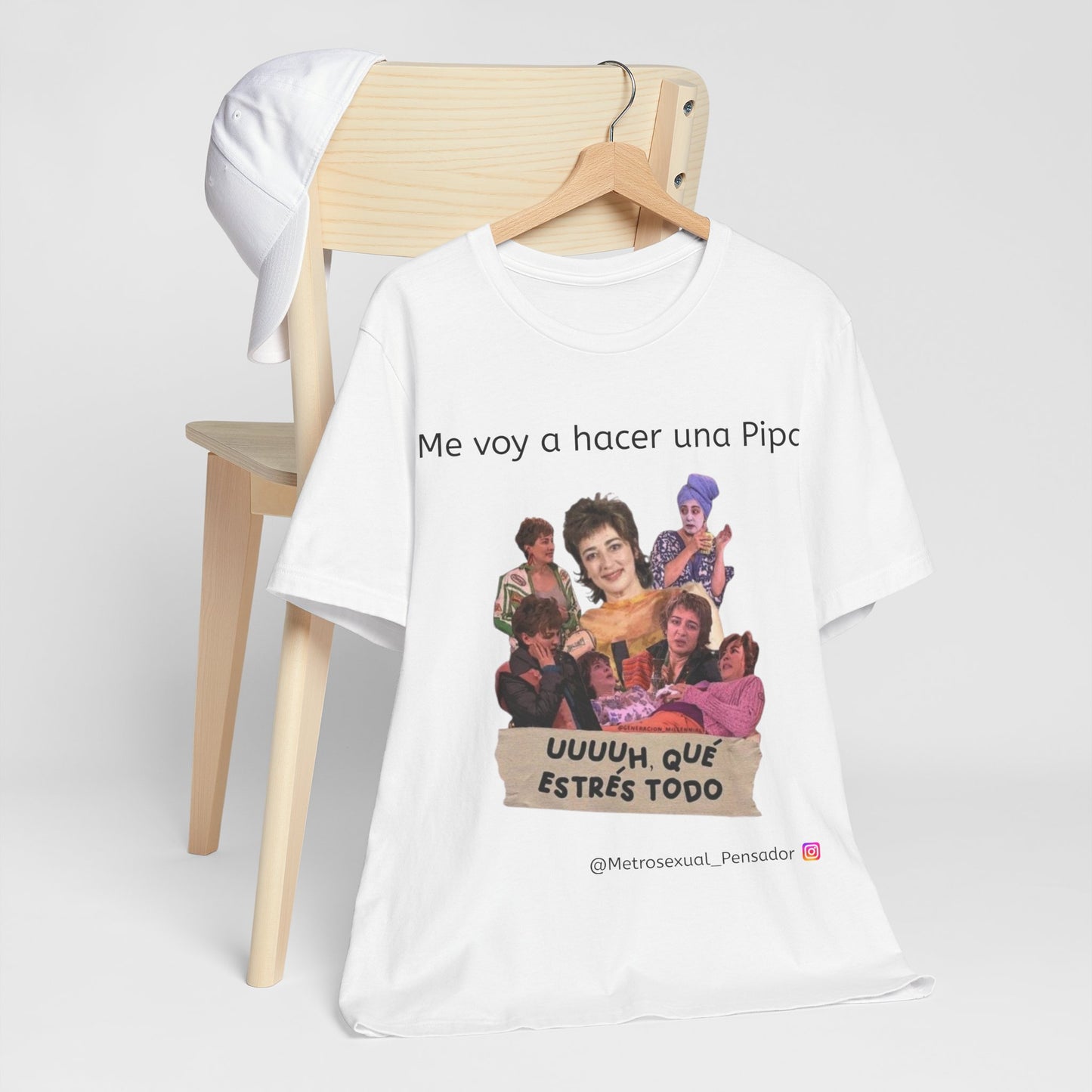 Camiseta divertida de Jersey unisex - 'Me voy a hacer una Pipa' con imágenes de estrés