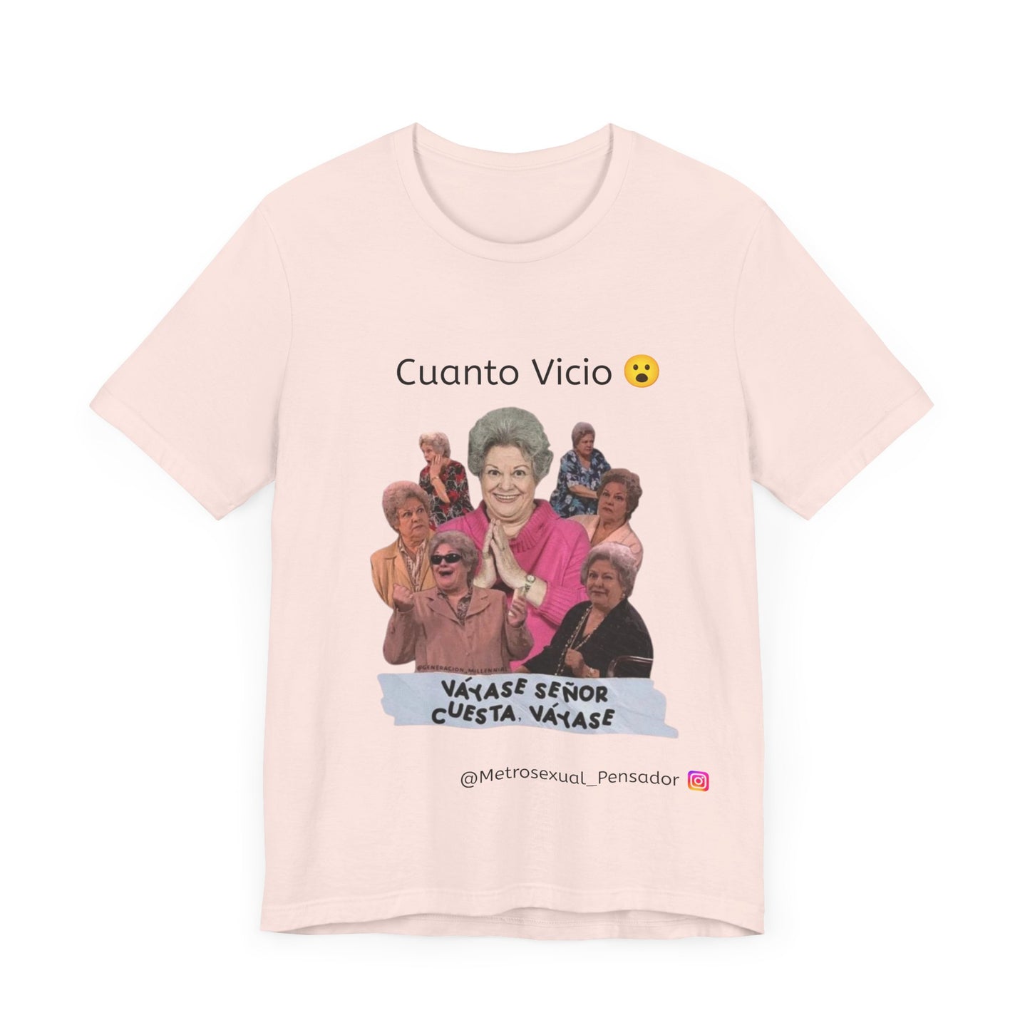 Camiseta de manga corta - Cuanto Vicio Design