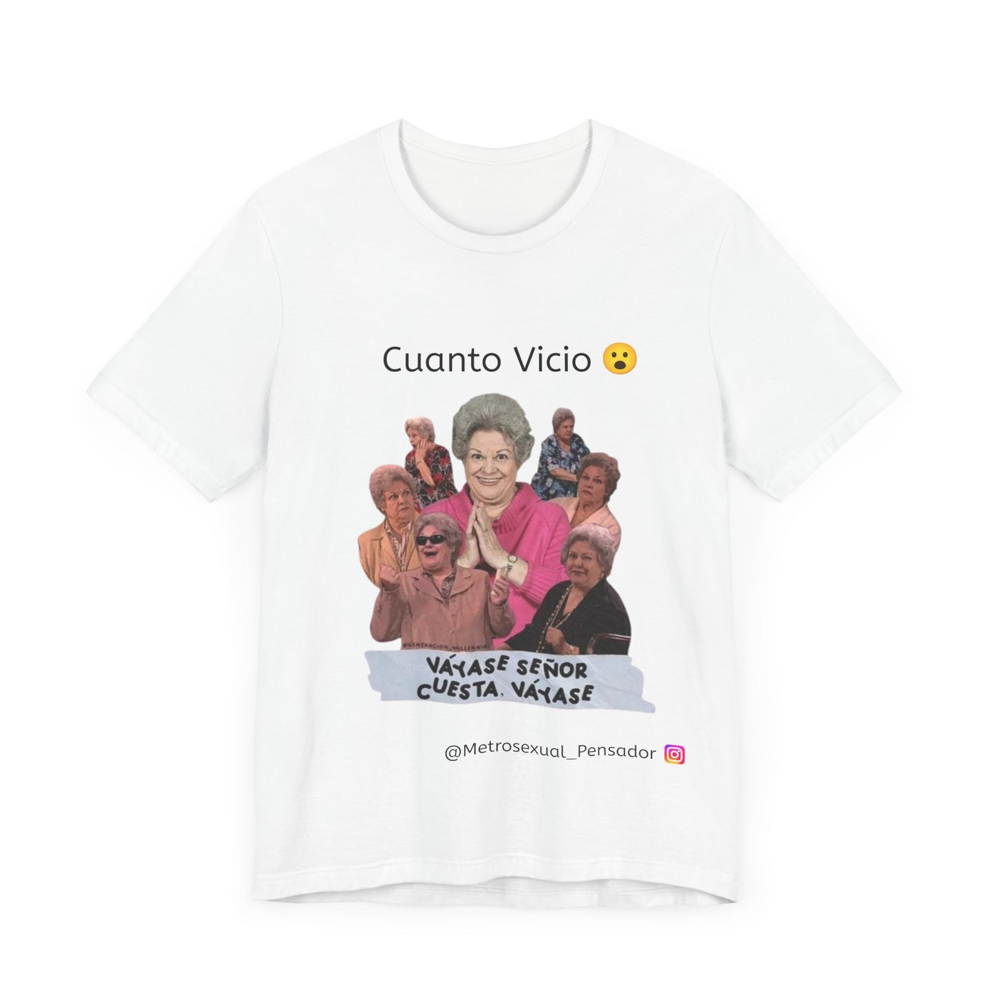 Camiseta de manga corta - Cuanto Vicio Design