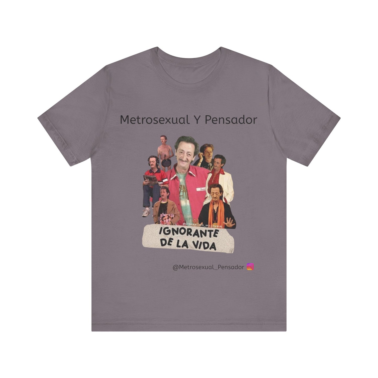 Camiseta gráfica Metrosexual y Pensador: Celebra la vida con humor