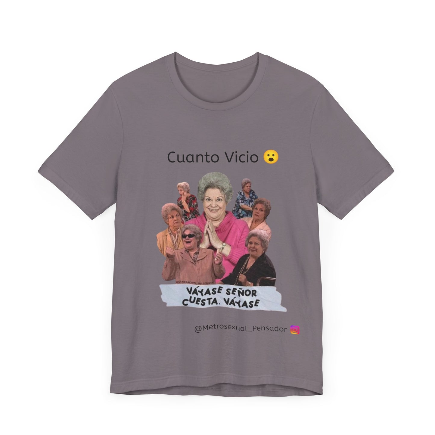 Camiseta de manga corta - Cuanto Vicio Design