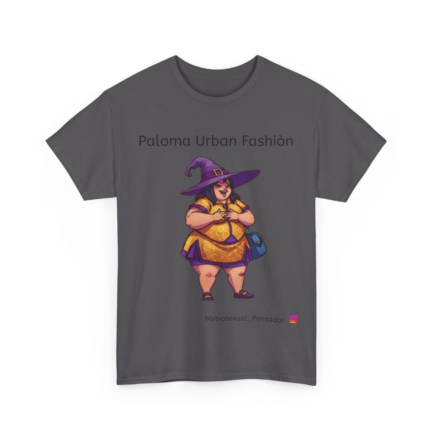 Camiseta unisex de algodón grueso de Paloma Urban Fashion: camiseta gráfica divertida para uso informal